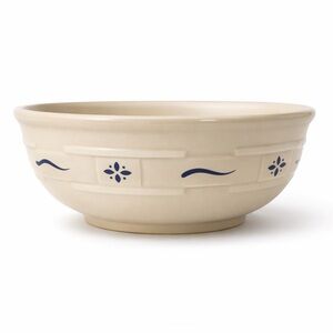 Longaberger Woven Traditions Blue Cereal Bowl Discontinued Pottery 1990–2010